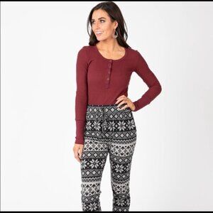 XS/M/L/XL Agnes & Dora Henley Thermal EE21